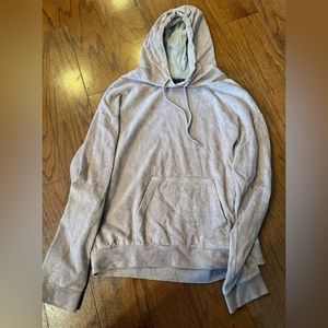 Topshop gray velvet hoodie